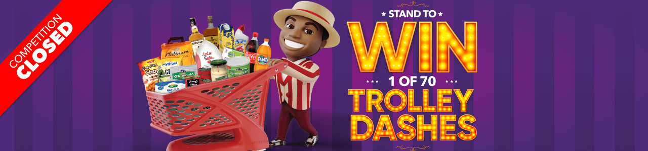 STAND TO WIN 1 OF 70 TROLLEY DASHES