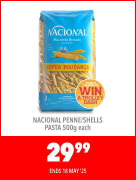 Nacional Penne Shells Pasta 500g each