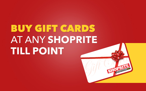 BUY GIFT CARDS AT ANY SHOPRITE TILL POINT BUY GIFT CARDS AT ANY SHOPRITE TILL POINT