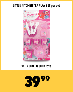 LITTLE KITCHEN TEA PLAY SET PER SET, 39,99