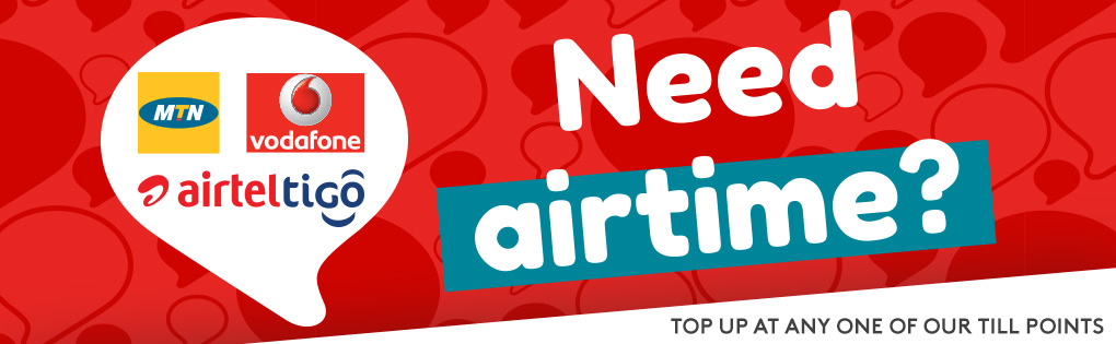 TOP UP AT ANY OF OUT TILL POINTS