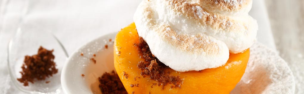 Meringue Peaches Meringue Peaches