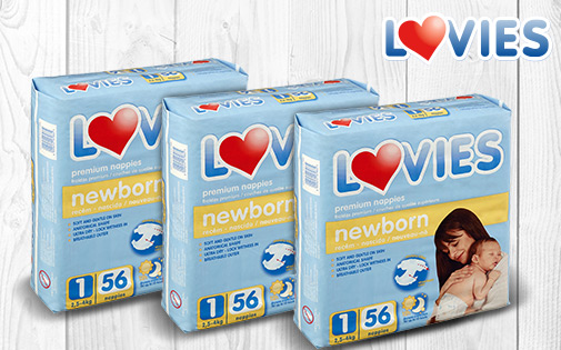 LOVIES NEWBORN DIAPERS LOVIES NEWBORN DIAPERS