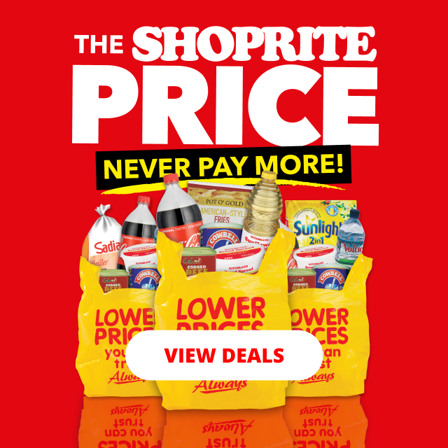 THE SHOPRITE PRICE
