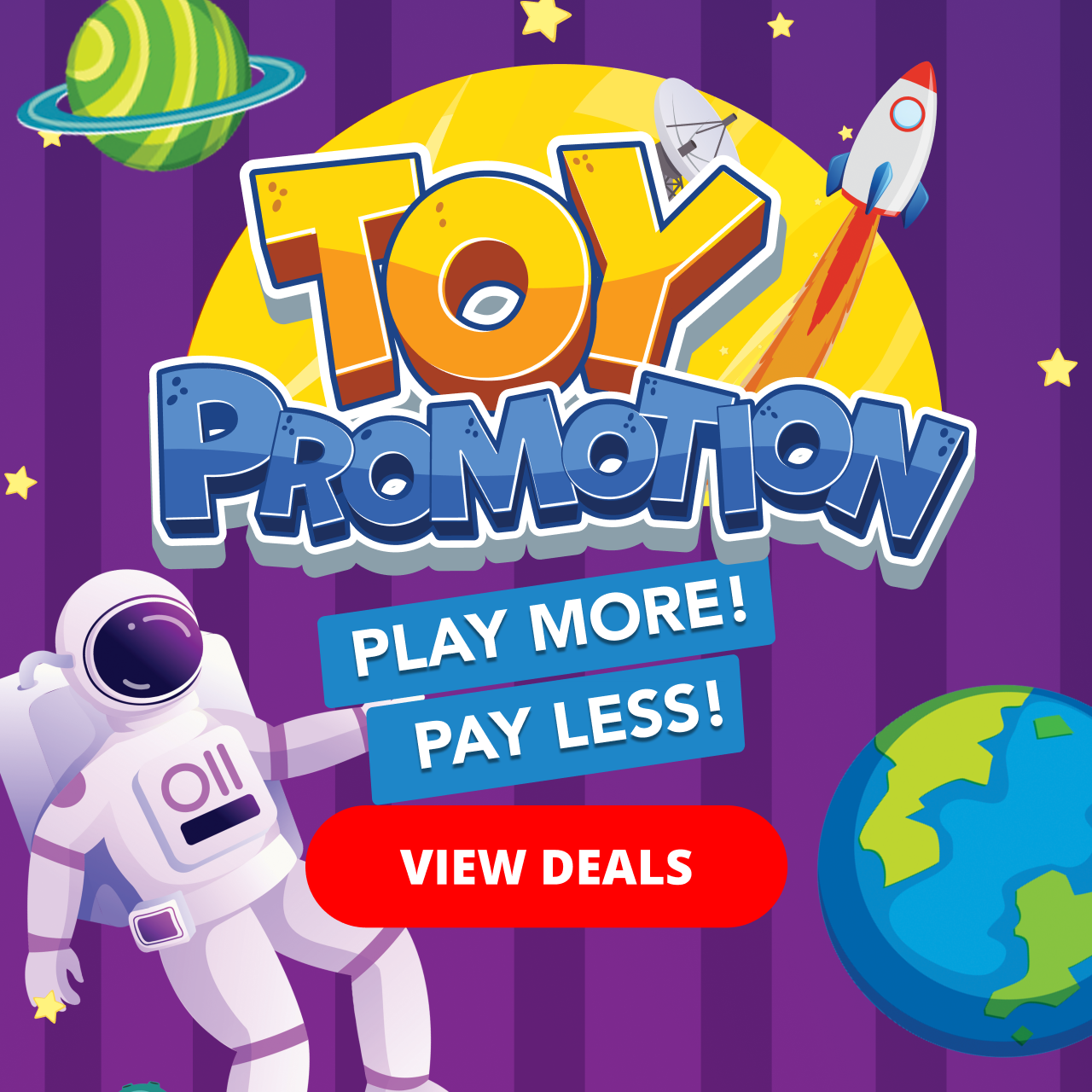Shoprite’s Shuttle of Toy’s has landed! Score space-tacular toy deals and unbeatable savings across the galaxy. Valid until 15 June 2025