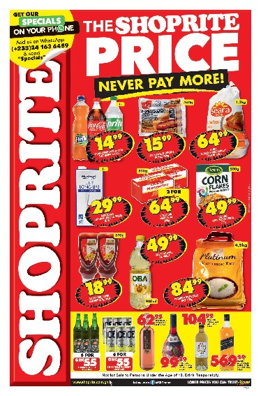 specials leaflet