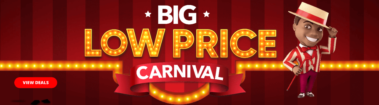 It’s a savings extravaganza with Big Low Price Carnival this month! Stock up on your bakery, deli and favourite meats and save.