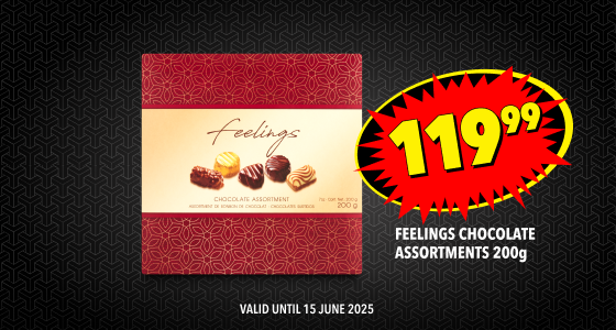 FEELINGS CHOCOLATE ASSORTMENTS 200g - 119,99