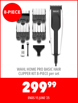 WAHL HOME PRO BASIC HAIR CLIPPER KIT 8-piece per set - 299,99