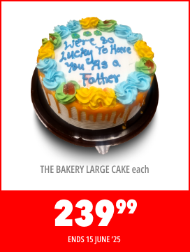 THE BAKERY LARGE CAKE EACH - 239,99