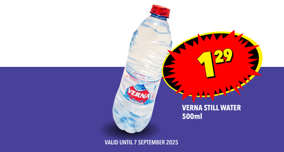VERNA STILL WATER 500ml, 1,29