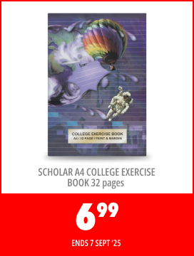 SCHOLAR A4 COLLEGE EXERCISE BOOK 32 PAGES, 6,99