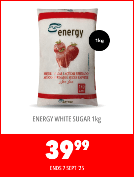 ENERGY WHITE SUGAR 1kg, 39,99